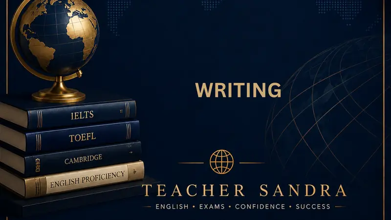 IELTS Writing guide cover by Teacher Sandra